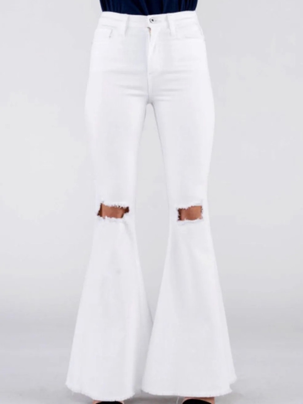 VIBRANT | High Rise Flare Jean - Picture 4 of 7